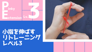 【PE3】小指の伸展リトレーニングレベル3
